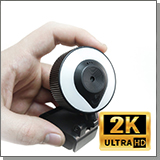 2K web камера с микрофоном подсветкой и автофокусом HDcom Zoom W20-2K