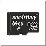 Карта памяти Smart Buy microSDHC 64 Gb Class 10