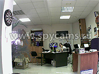 Wi-Fi камера KDM-6702AL Белая съемка в офисе