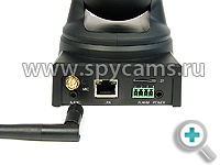 Беспроводная Wi-Fi поворотная IP-камера KDM-6827A вид сзади